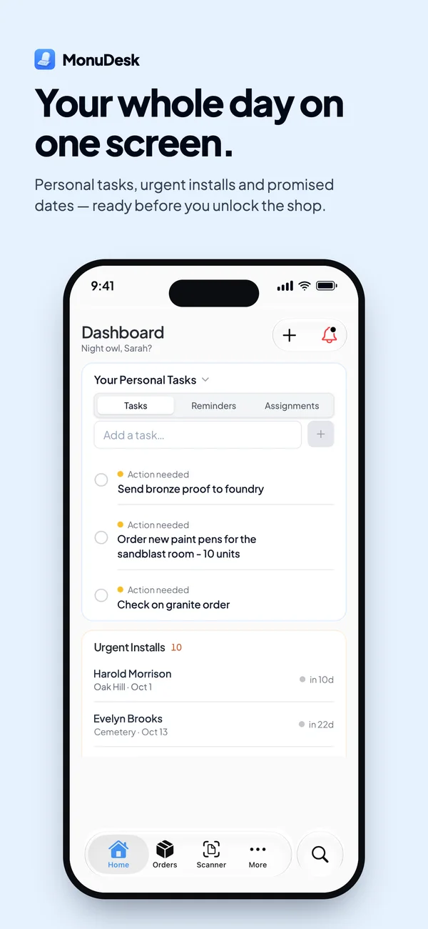 Your whole day on one screen